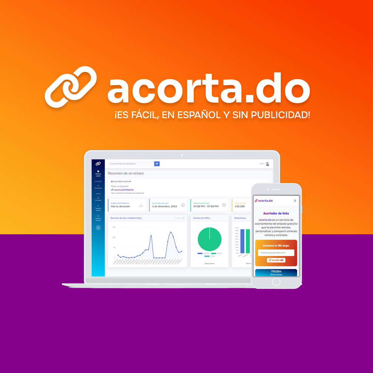 Diseño y desarrollo web de Acorta.do