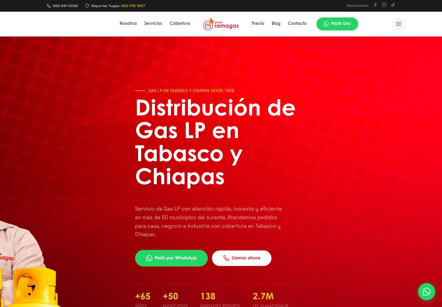 Diseño y desarrollo web para Grupo Ramagas
