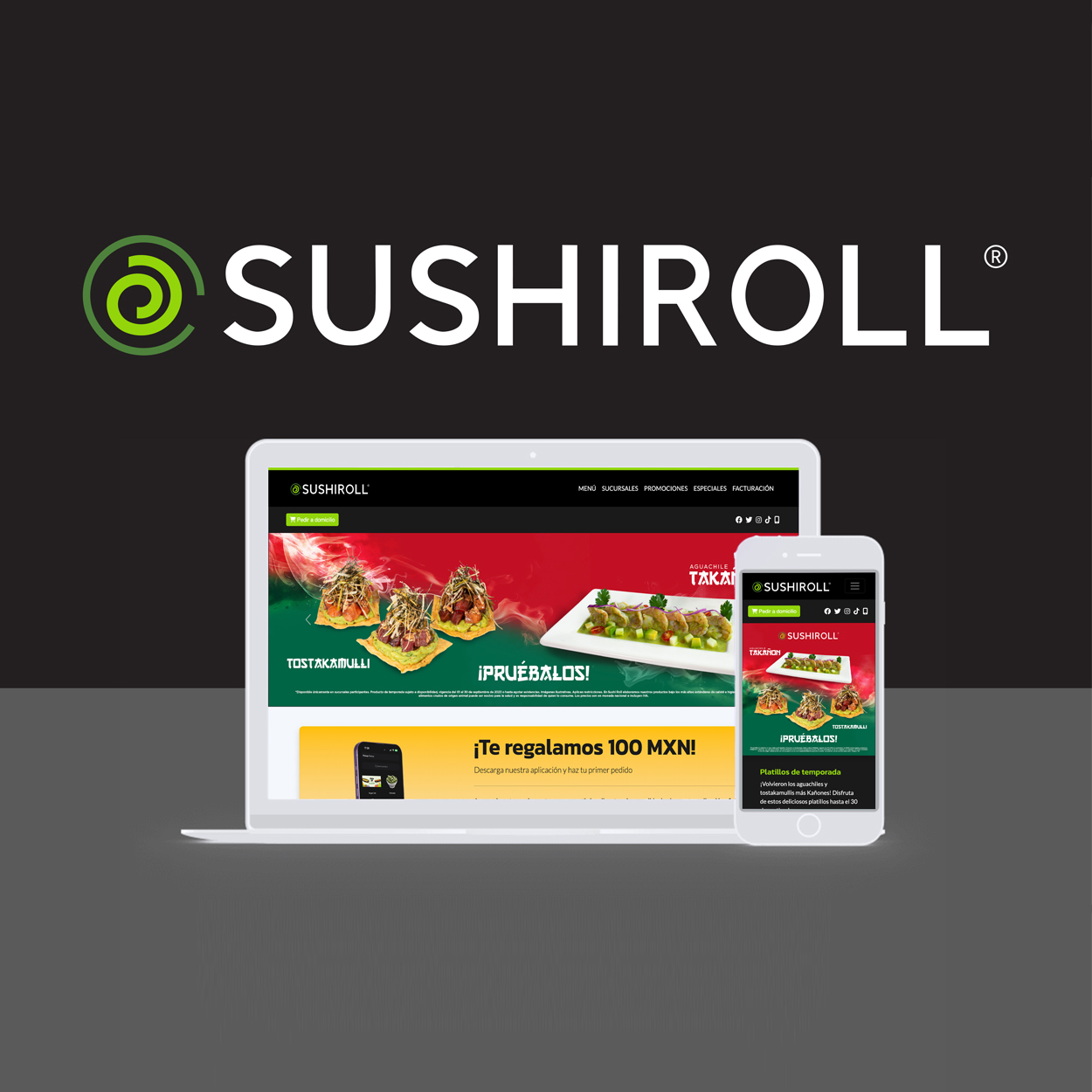 Diseño y desarrollo web para Sushi Roll